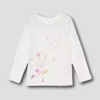 Langarmshirt mit Glitzerprint