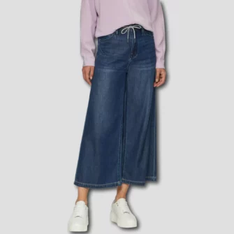 Culotte Jeans mit Bindedetail