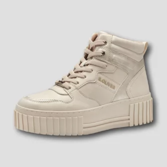 Hoher Sneaker mit Plateausohle