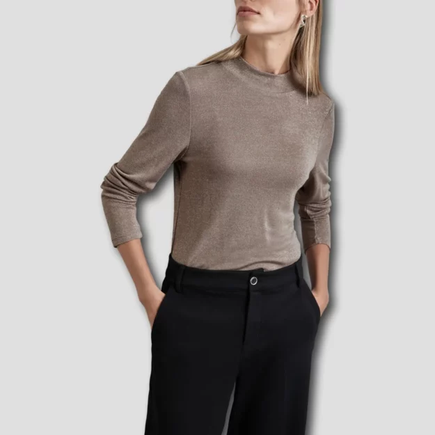 Turtleneck Shirt mit Glitzer