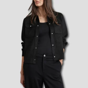 Overshirt im Velours-Look