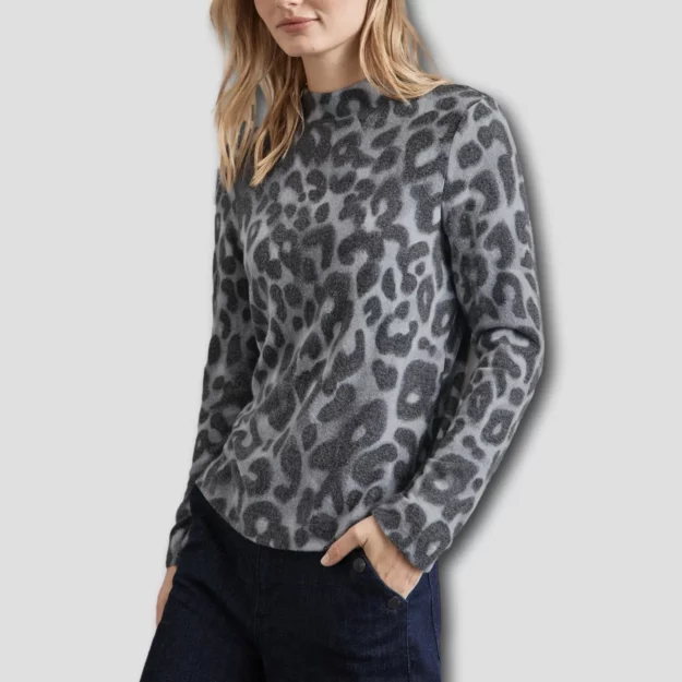 Softes Shirt mit Leo-Print